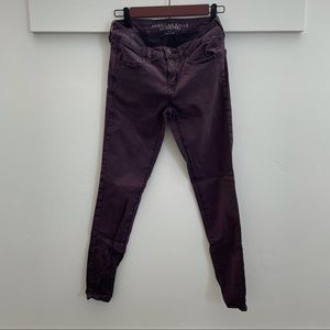 Plum Skinny Pants